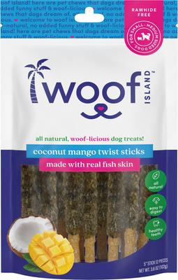 Adult Coconut & Banana Pork Rolls with Chicken Natural Dog Chew Treats, 4-oz bag, 5 count