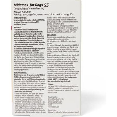 Solución tópica para perros, de 20,1 a 55 lb (caja roja), 6 dosis (suministro para 6 meses)