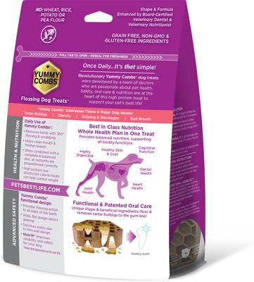 Fish & Egg Large Dental Dog Treats, 12-oz bag, 9 count