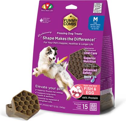 Fish & Egg X-Small Dental Dog Treats, 12-oz bag, 48 count