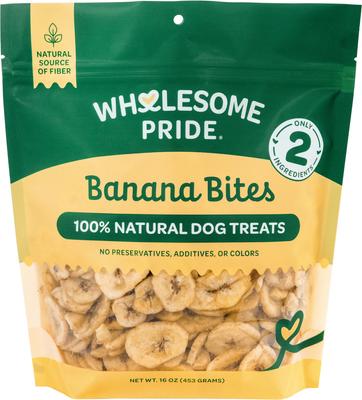 Banana Bites 100% All-Natural Limited Ingredient Dog Treats, 16-oz bag