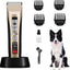 P950 Rechargeable Five-Level Speed Regulation Seat Pet Hair Grooming Clippers, Gold