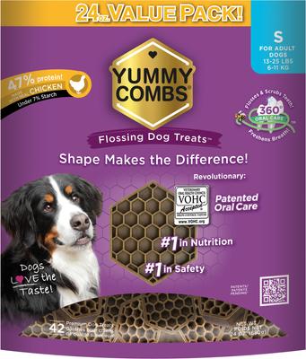 Galletas dentales para perros Chicken Flossing, grandes, 18 unidades