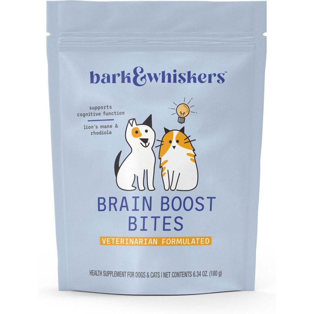 Brain Boost Bites Supplement, Perros y Gatos. 180 g. - Bark & Whiskers
