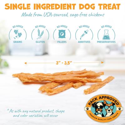 Mini Chicken Sticks Dehydrated Dog Treats, 3-oz