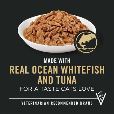 Indoor Grilled Ocean Whitefish & Tuna Entrée Wet Cat Food, 3-oz can, case of 24