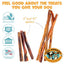 Standard Beef Bully Sticks Natural Dog Chews, 6-in, 12 count