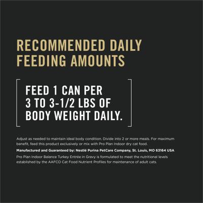 High Protein Indoor Grilled Turkey Entree in Gravy Wet Cat Food, 3-oz can, case of 24