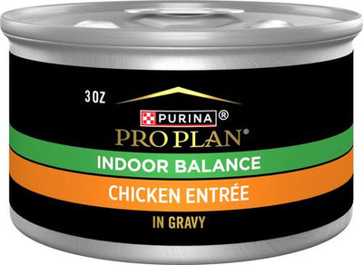 Hairball Control Indoor Grilled Chicken Entree in Gravy Wet Cat Food, 3-oz can, case of 24