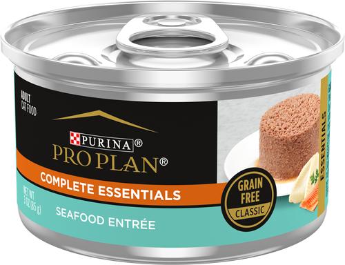 Complete Essentials Grain-Free Chicken, Turkey & Beef Variety Pack Comida húmeda para gatos, lata de 3 oz, caja de 24