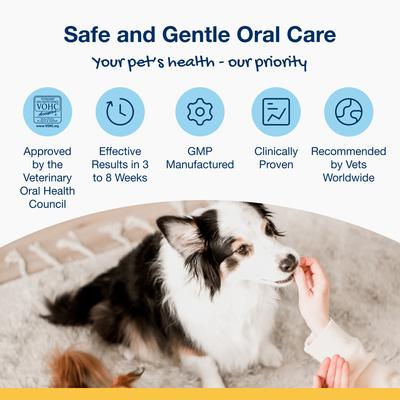 PlaqueOff System Crunchy Dental Bites for Small & Medium Breed Dogs, 3-oz