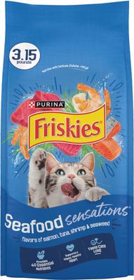 Comida seca para gatos Seafood Sensations, salmón, atún y camarones, bolsa de 30 lb