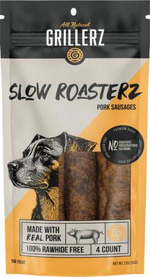 Slow Roasterz 6 Inch Pork Sausages Soft & Chewy Dog Treats, 2 count