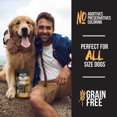 Slow Roasterz 6 Inch Pork Sausages Soft & Chewy Dog Treats, 2 count