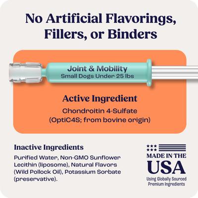 Liquid Joint & Mobility Supplement for Small Dogs, 0.27-fl oz