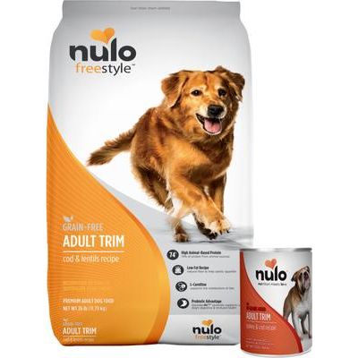 Paquete: Alimento seco Nulo con receta de bacalao y lentejas + Alimento enlatado para perros Freestyle con receta de pavo y bacalao