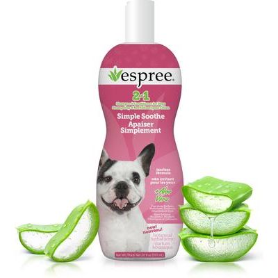 Champú para perros y gatos con aloe vera, avena y bicarbonato de sodio, 20 onzas líquidas