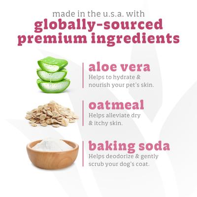 Oatmeal & Baking Soda Aloe Vera Dog & Cat Shampoo, 20-fl oz