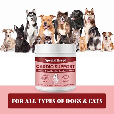 Cardio Support Powder Heart Supplement for Dogs, 3.14-oz jar