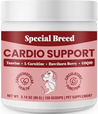 Cardio Support Powder Heart Supplement for Dogs, 3.14-oz jar