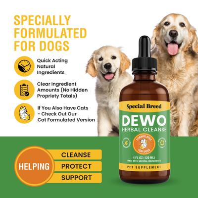 Broad Spectrum Herbal Cleanse Liquid Supplement for Dogs, 4-fl oz bottle