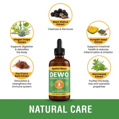 Broad Spectrum Herbal Cleanse Liquid Supplement for Dogs, 4-fl oz bottle