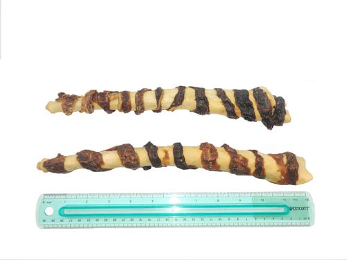 Water Buffalo Tail with JerkyDog Natural Chew Treats, 12-in, 1 count