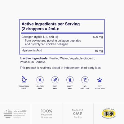 Superhero Collagen 3X Liquid Supplement for Dogs, 4-fl oz bottle