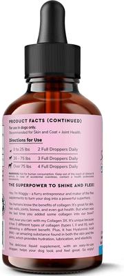 Superhero Collagen 3X Liquid Supplement for Dogs, 4-fl oz bottle