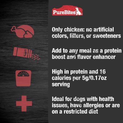 Air Dried Chicken Sprinkles Dog Food Topping, 4.2-oz