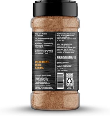 Air Dried Duck Sprinkles Dog Food Topping, 3.5-oz