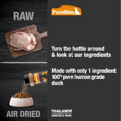 Air Dried Duck Sprinkles Dog Food Topping, 3.5-oz