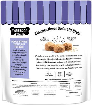 Classic Oatmeal Cookie Dog Treats, 24-oz bag