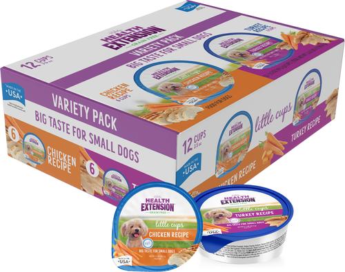 Little Cups Chicken & Turkey Recipe Variety Pack Small Breed Grain-Free Wet Puppy Food, 3.5-oz can, case of 12