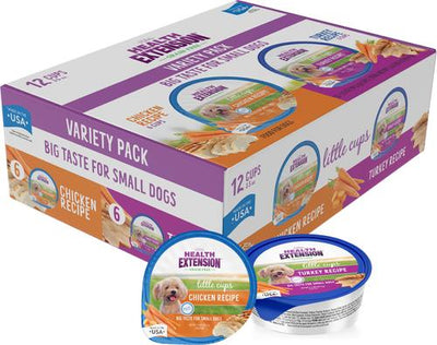 Little Cups Chicken & Turkey Recipe Variety Pack Small Breed Grain-Free Wet Puppy Food, 3.5-oz can, case of 12