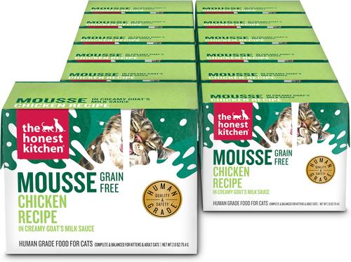 Chicken Mousse in Goat's Milk Grain-Free Pate Wet Cat Food, 2.8-oz box, case of 12