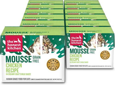 Chicken Mousse in Goat's Milk Grain-Free Pate Wet Cat Food, 2.8-oz box, case of 12