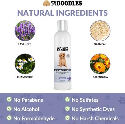 Puppy Shampoo, Lavender Scent, 8-fl oz bottle