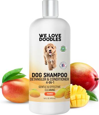 4-in-1 Dog Shampoo, Mango Scent, 16-fl oz bottle