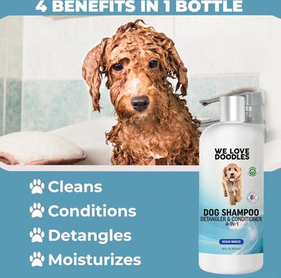 4-in-1 Dog Shampoo Ocean Breeze Scent, 16-fl oz bottle
