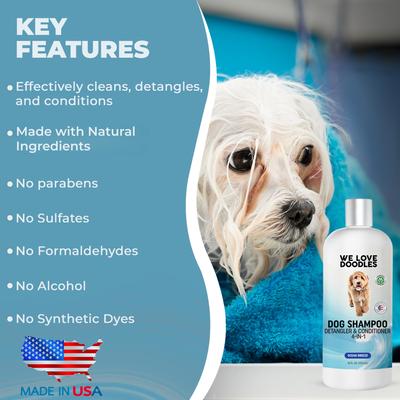 4-in-1 Dog Shampoo Ocean Breeze Scent, 16-fl oz bottle