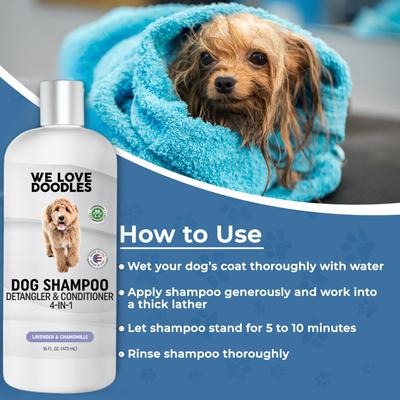 4-in-1 Dog Shampoo Lavender Scent, 16-fl oz bottle