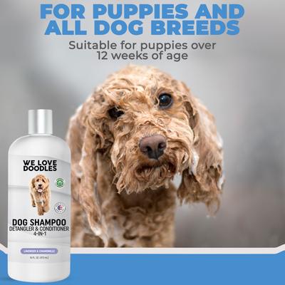 4-in-1 Dog Shampoo Lavender Scent, 16-fl oz bottle