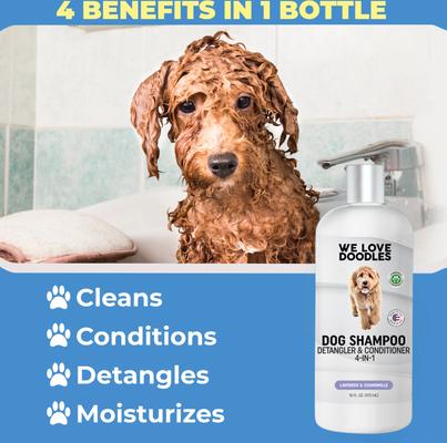 4-in-1 Dog Shampoo Lavender Scent, 16-fl oz bottle