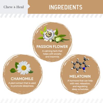 Anxiety + Stress Peanut Butter Flavored Soft Chew Calming Supplement for Dogs, 30 count