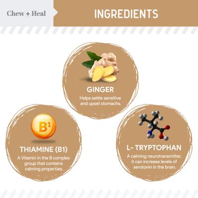 Anxiety + Stress Peanut Butter Flavored Soft Chew Calming Supplement for Dogs, 30 count