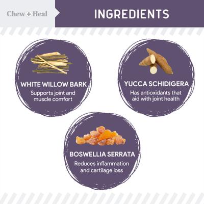 Senior Mobility + Vitality Hip & Joint & Mood Support Chewable Tablets Supplement for Dogs, 120 count