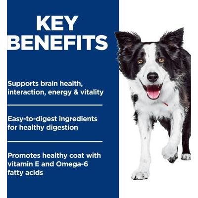 Alimento seco para perros adultos mayores de 7 años con receta de pollo Vitality, bolsa de 12.5 lb