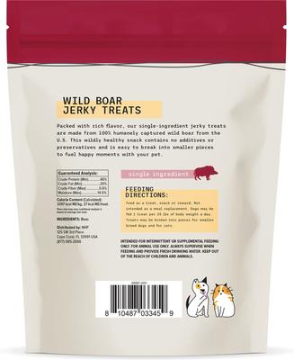 Boar Jerky Dog & Cat Treats, 4-oz bag