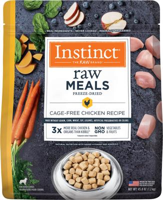 Raw Meals Real Beef Recipe Grain-Free Adult Freeze-Dried Dog Food, 3-oz bag